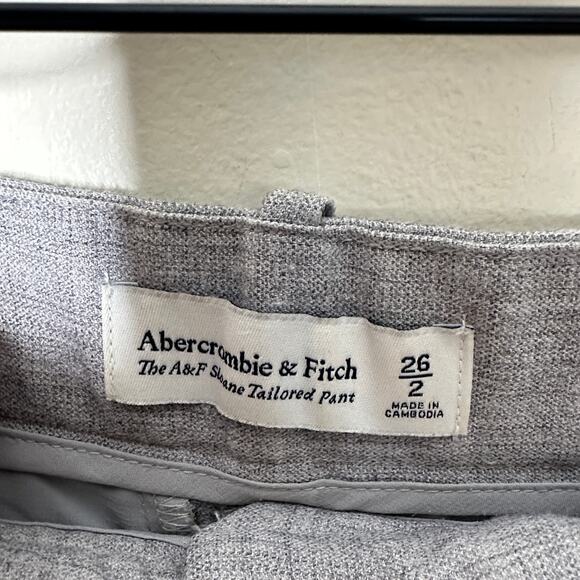 ABERCROMBIE & FITCH Sloane Tailored Pant Heather Gray Sz 26/2R {X22} - Picture 4 of 5
